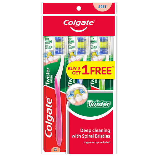 Colgate Twister Toothbrush Valuepack 3s (Soft)