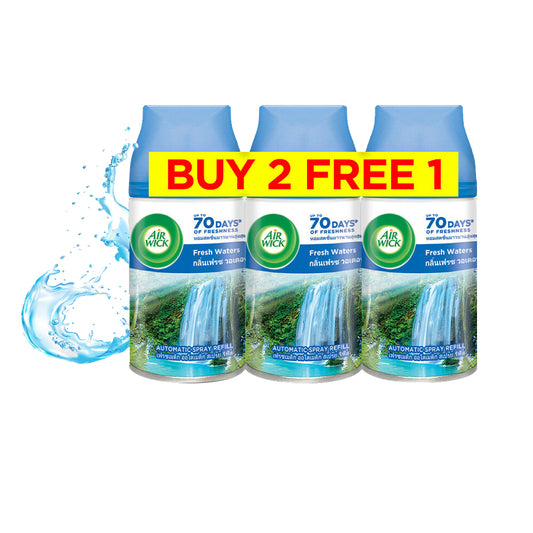 Air Wick Automatic Air Freshener Spray Refill Fresh Water 250ml X 3 [Value Pack]