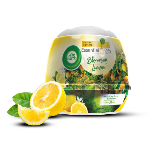 Air Wick Gel Cone Aromatic Scented Air Freshener Blooming Lemon 180g