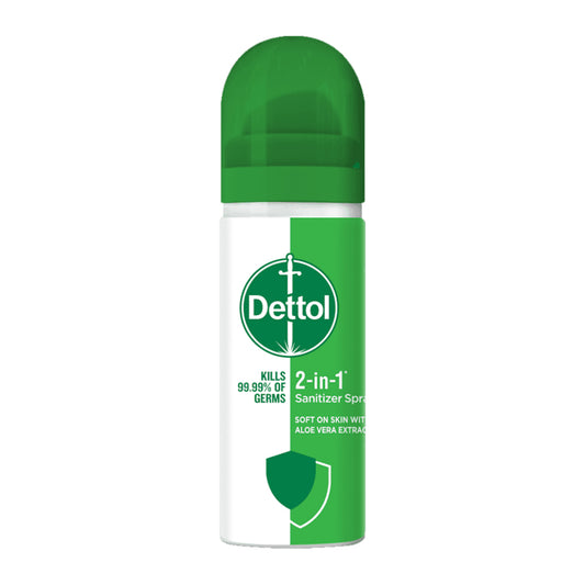 Dettol 2-in-1 Hand Sanitiser Spray 50ml