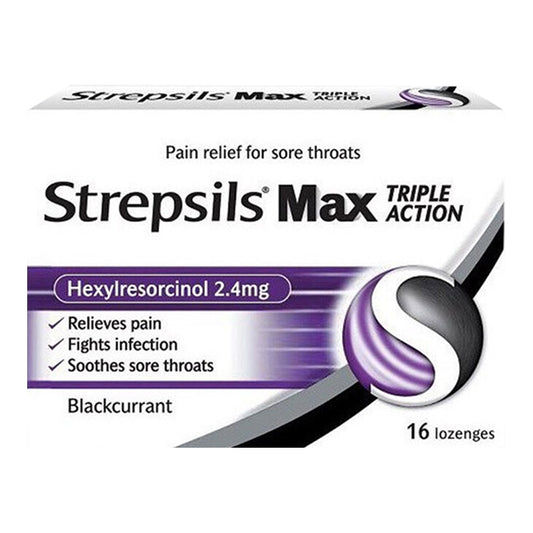 Strepsils Max 16s Throat Soothing Lozenges