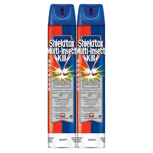 Shieldtox Multi-Insect Killer Spray Aerosol 720ml Twin Pack