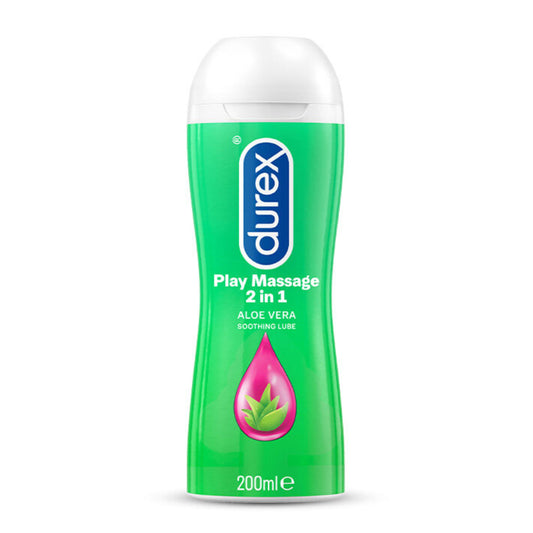 Durex Play Massage 2 in 1 Aloe Vera Lube Lubricant Gel 200ml [For man & woman]