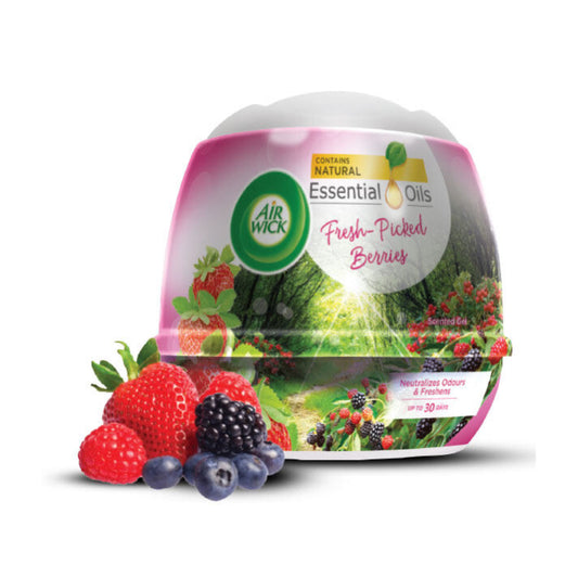 Air Wick Gel Cone Aromatic Scented Air Freshener Fresh Picked Berries 180g