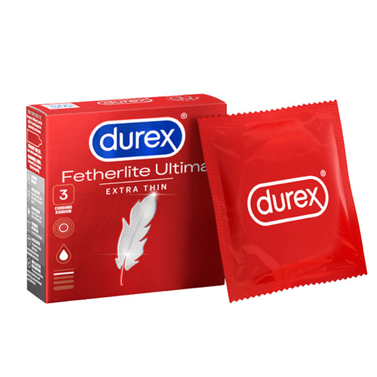 Durex Fetherlite Ultima Condoms 3’s [For man] Ultra Thin, Regular size 52mm (Safety & Protection)
