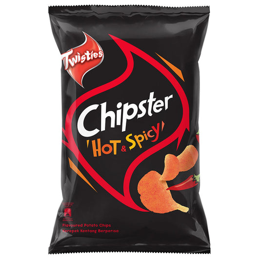 Twisties Chipster Hot & Spicy Flavoured Potato Chips 130g