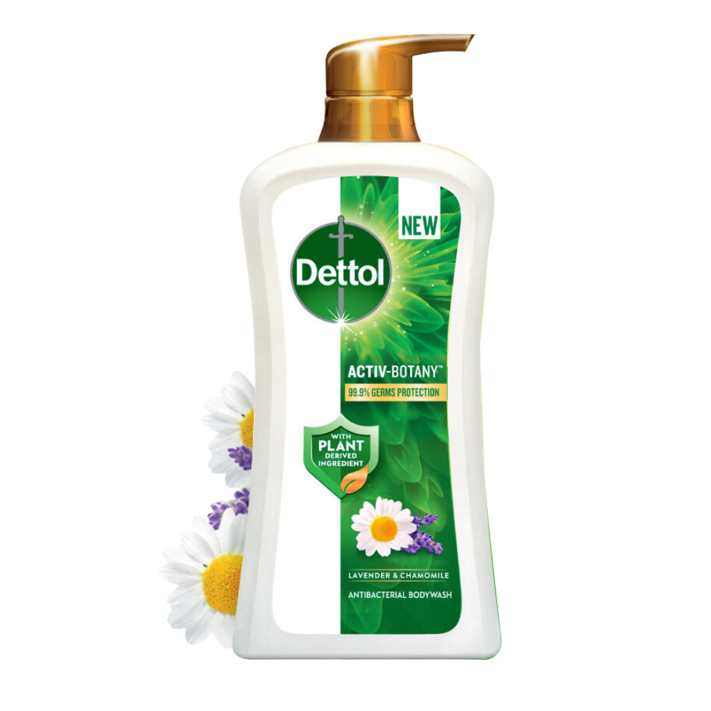 Dettol Activ Botany Shower Gel Antibacterial Body Wash Shower Gel Lavender & Chamomile 850ml