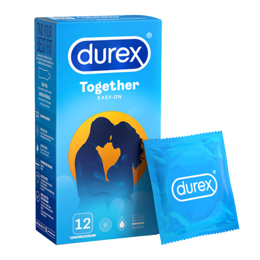 Durex Together Condoms 12’s [For man] Basic, Regular size 52mm (Safety & Protection)