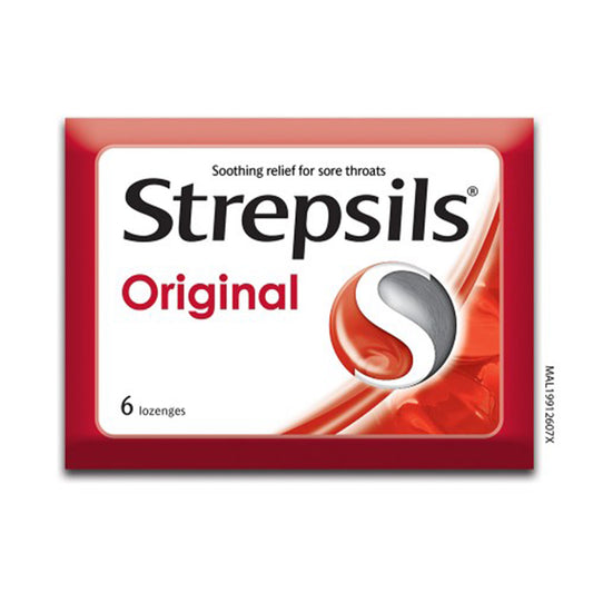 Strepsils Original Regular 6s Throat Relief Lozenges