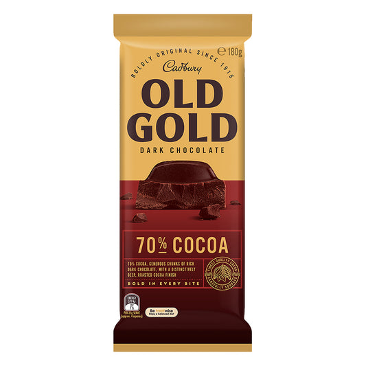 Cadbury Old Gold 70% Cocoa Dark Chocolate 180G (Australian Imported) – 4052773