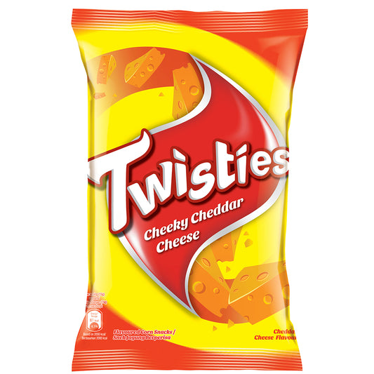 Twisties Flavoured Corn Snacks Cheddar Cheese Flavour 140g