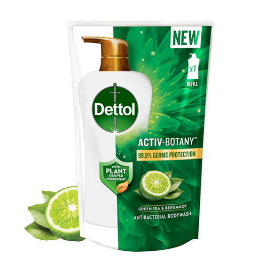 Dettol Activ Botany Shower Gel Body Wash Refill 750ml Green Tea & Bergamot