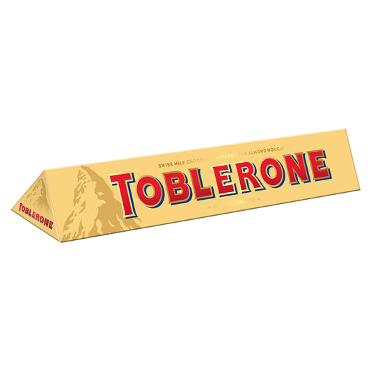 Toblerone Swiss Milk Chocolate with Honey and Almond Nougat 100G – 34041