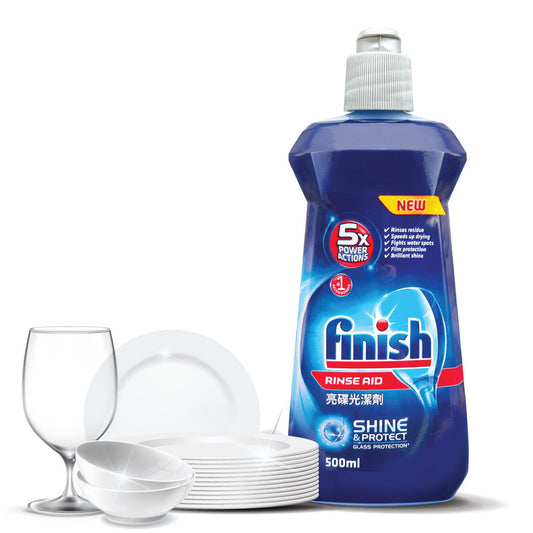 Finish Rinse Aid Shine & Dry Dishwasher Cleaning 500ml