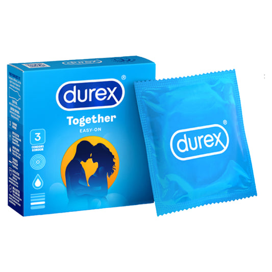 Durex Together Condoms 3’s [For man] Basic, Regular size 52mm (Safety & Protection)