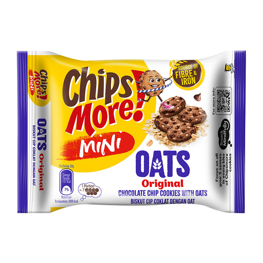 ChipsMore! Mini Oats Original Chocolate Chip Cookies 80g – 4264828
