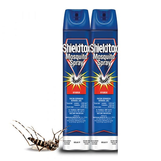 Shieldtox Mosquito Spray Aerosol (800ml x 2) [Twin Pack]