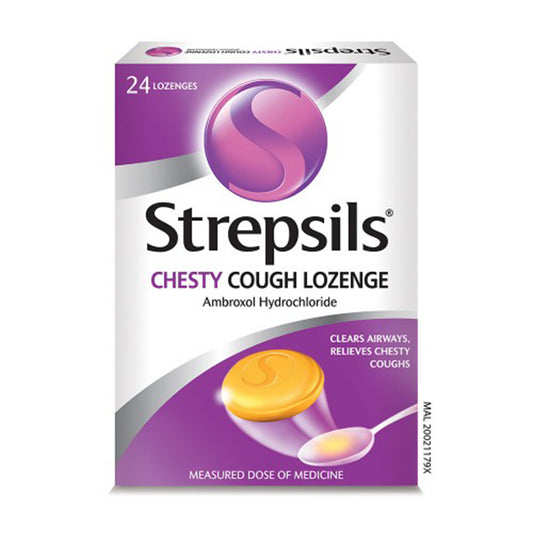 Strepsils Chesty Cough 24s Throat Relief Lozenges