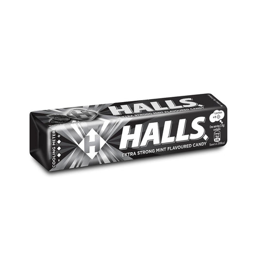 Halls Stick Extra Strong Mint Flavoured Candy 9 Pieces (34G) – 4259796