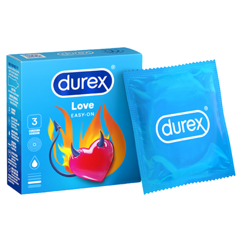 Durex Love Condoms 3’s [For man] Basic, Regular size 52mm (Safety & Protection)