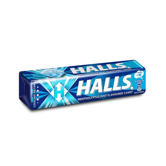 Halls Stick Mentholyptus Mint Flavoured Candy 9 Pieces (34G) – 4259797