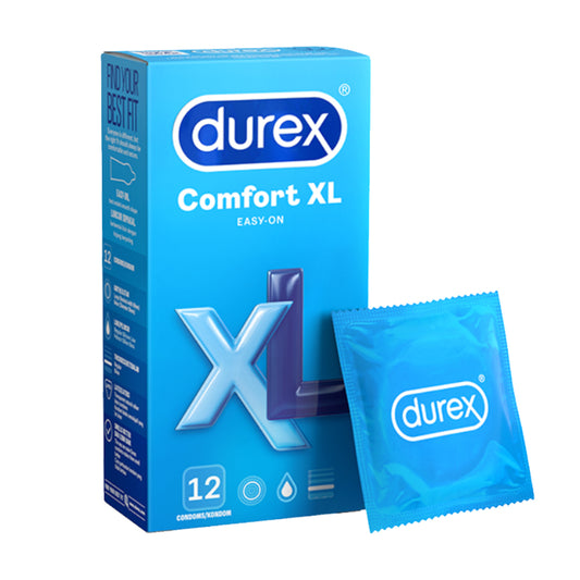 Durex Comfort XL Condoms 12’s [For man] Basic, Large size 56mm (Safety & Protection)