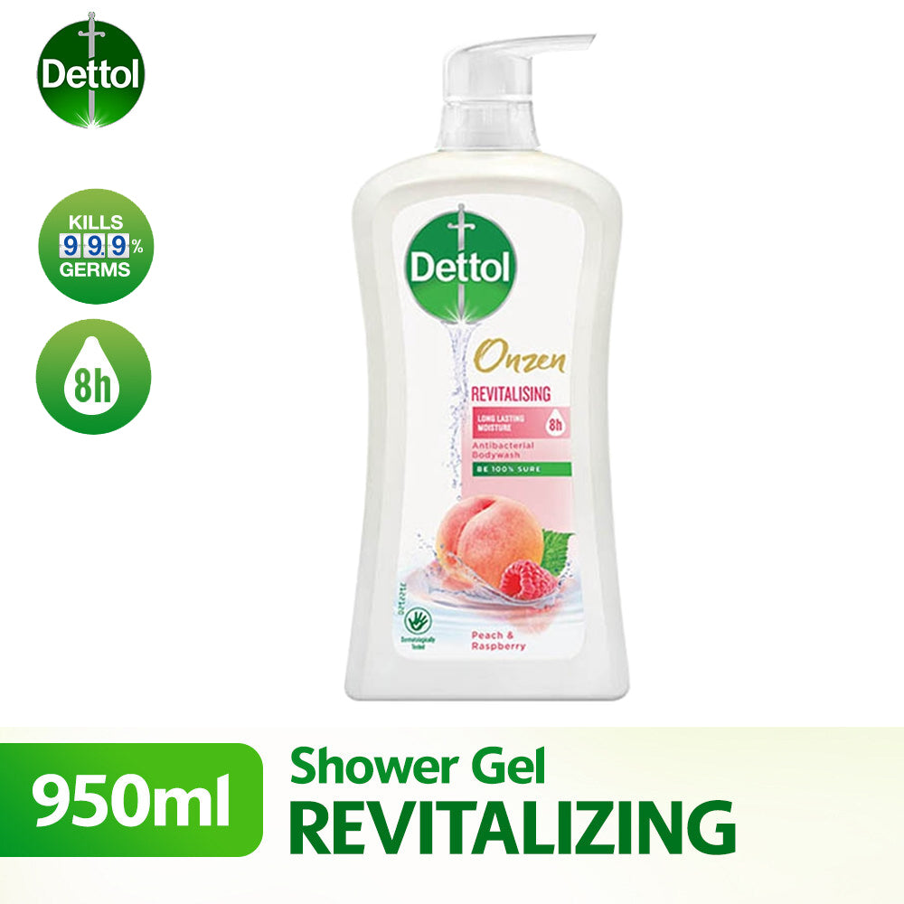 Dettol Onzen Shower Gel Antibacterial Body Wash Revitalising 950ml