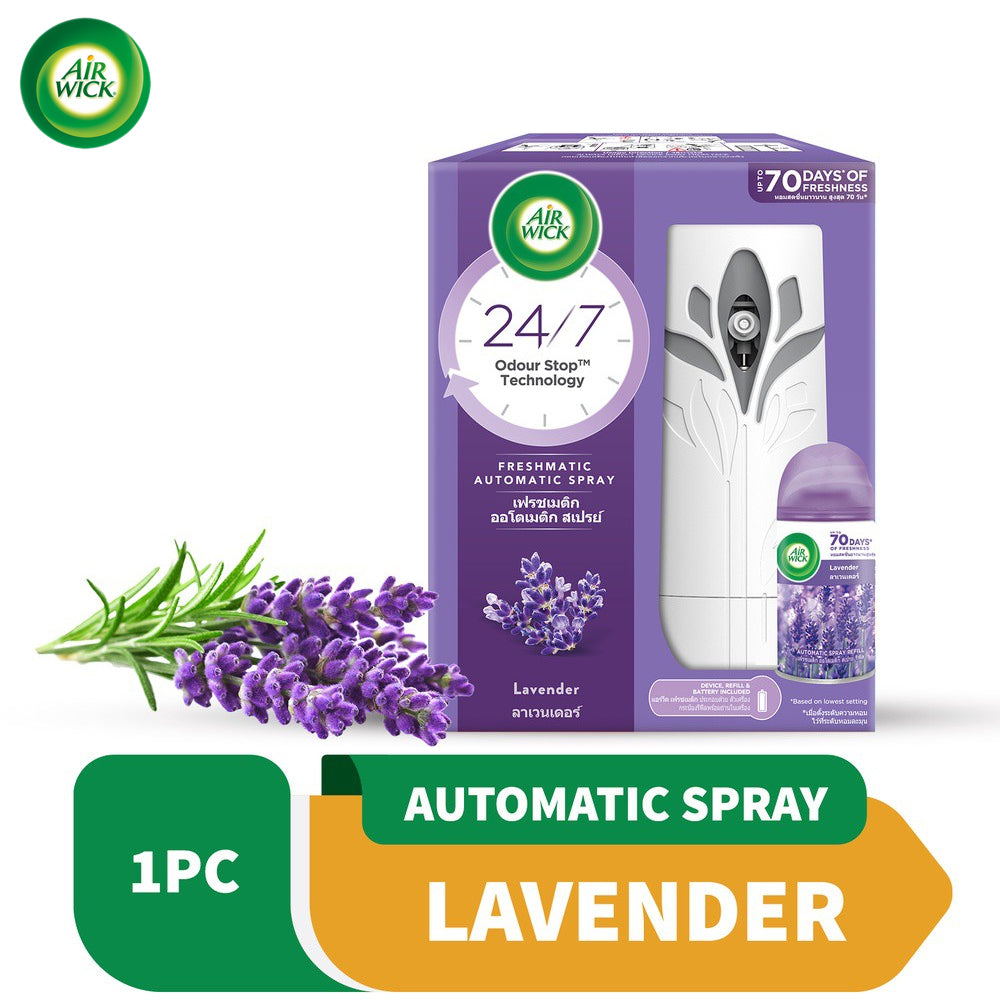 Air Wick Life Scents Air Freshener Freshmatic Lavender Automatic Spray Starter Kit