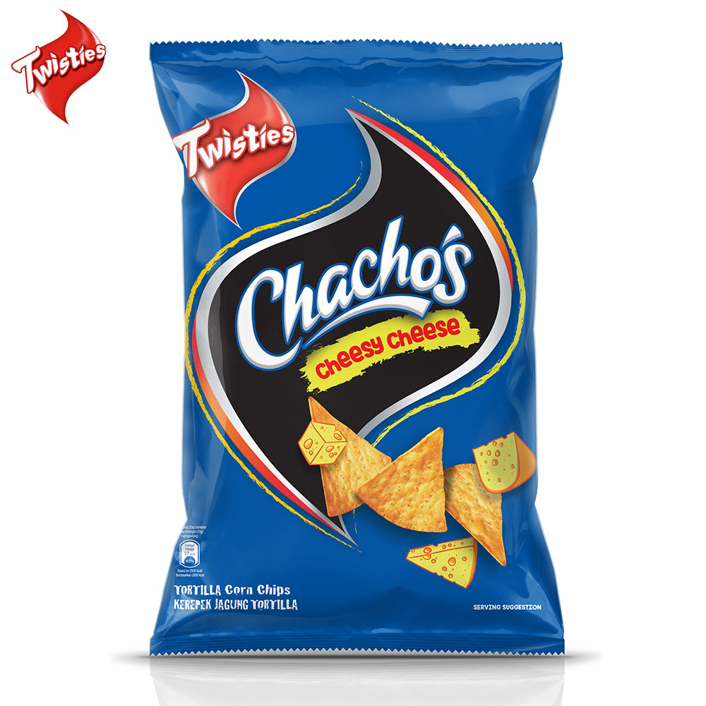 Twisties Chacho’s Cheesy Cheese Tortilla Corn Chips 160g