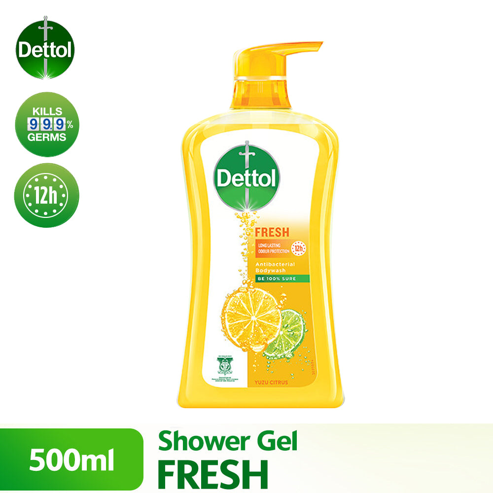 Dettol Shower Gel Antibacterial Body Wash Fresh 500ml