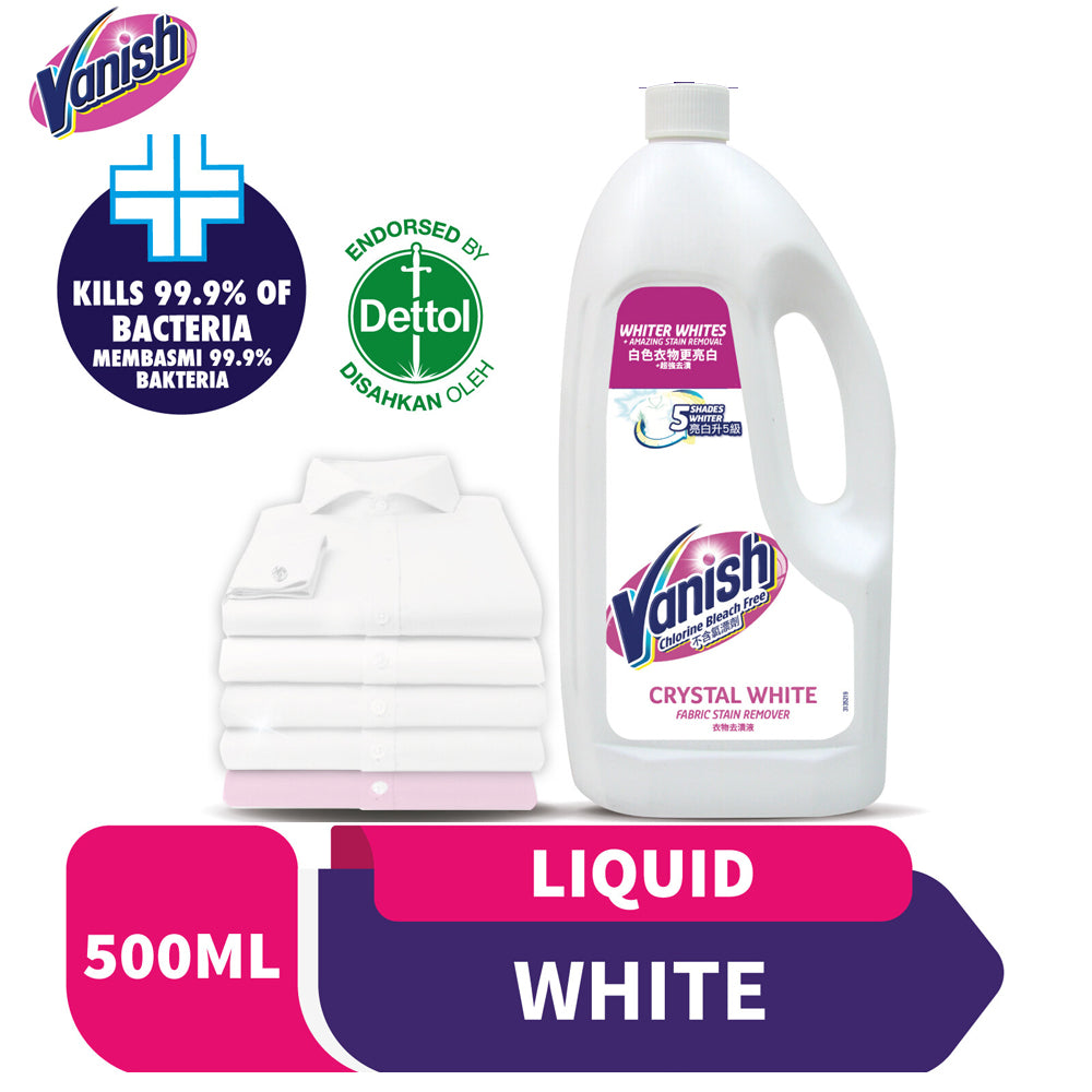 Vanish Fabric White Stain Remover Laundry Detergent Liquid 500ml