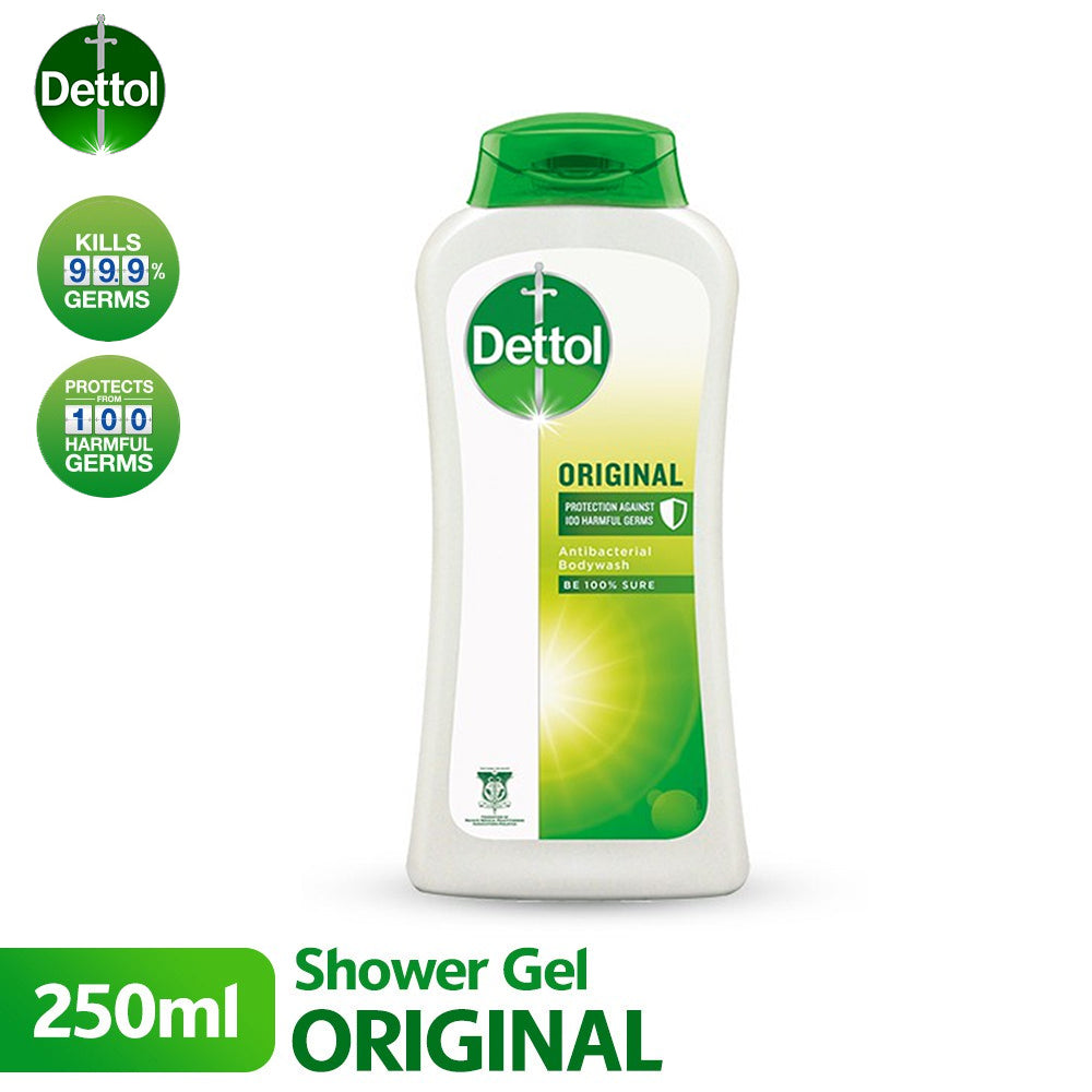 Dettol Shower Gel Antibacterial Body Wash Original 250ml