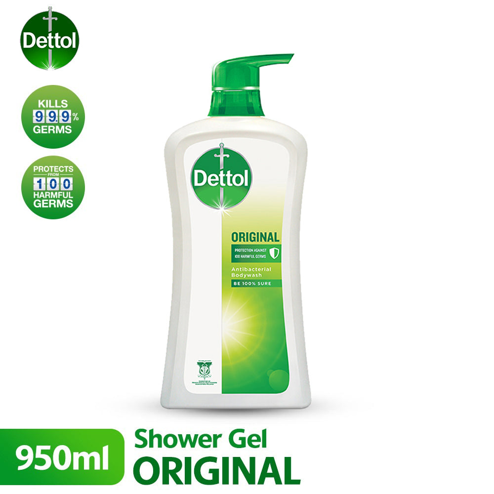 Dettol Shower Gel Antibacterial Body Wash Original 950ml