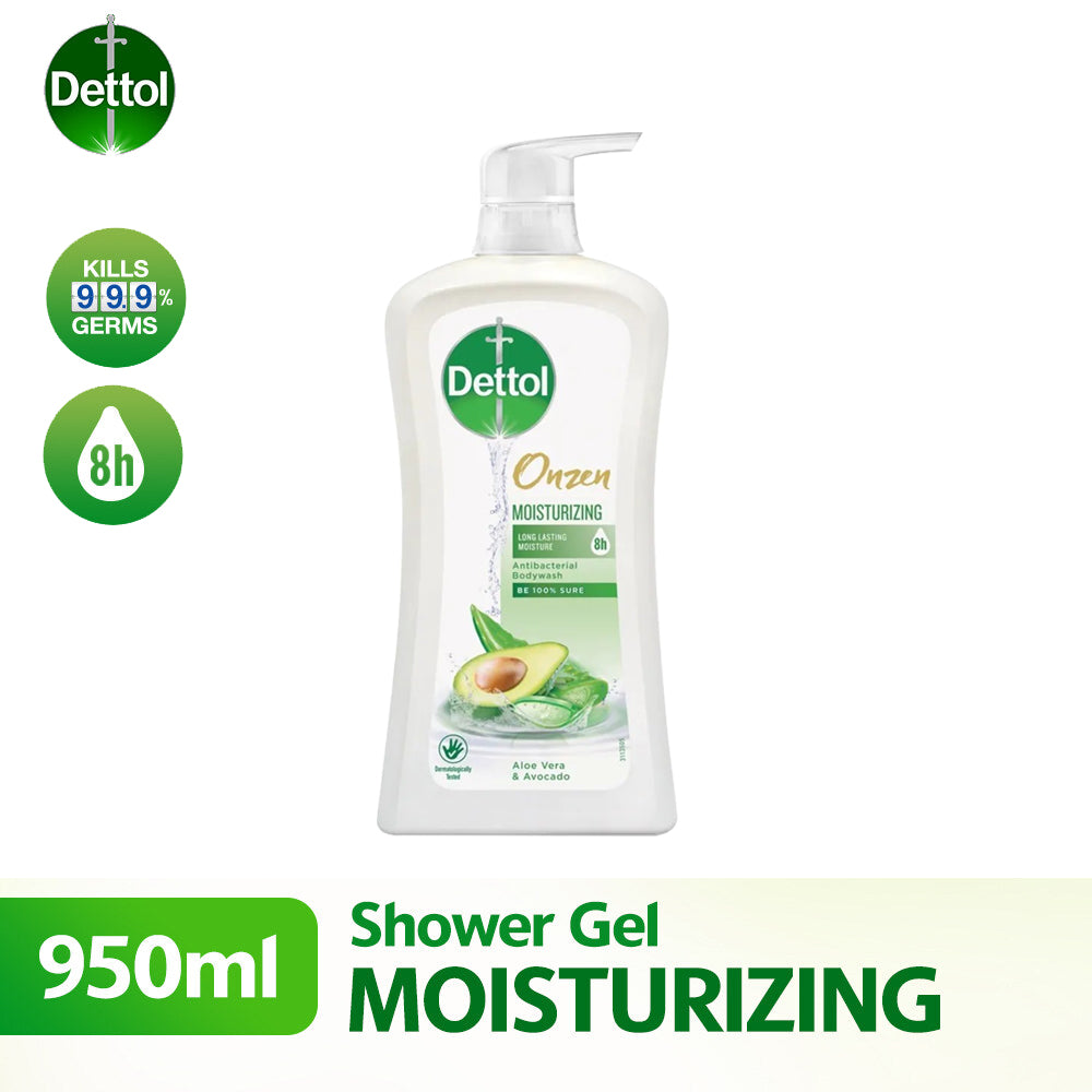 Dettol Onzen Shower Gel Antibacterial Body Wash Moisturizing 950ml