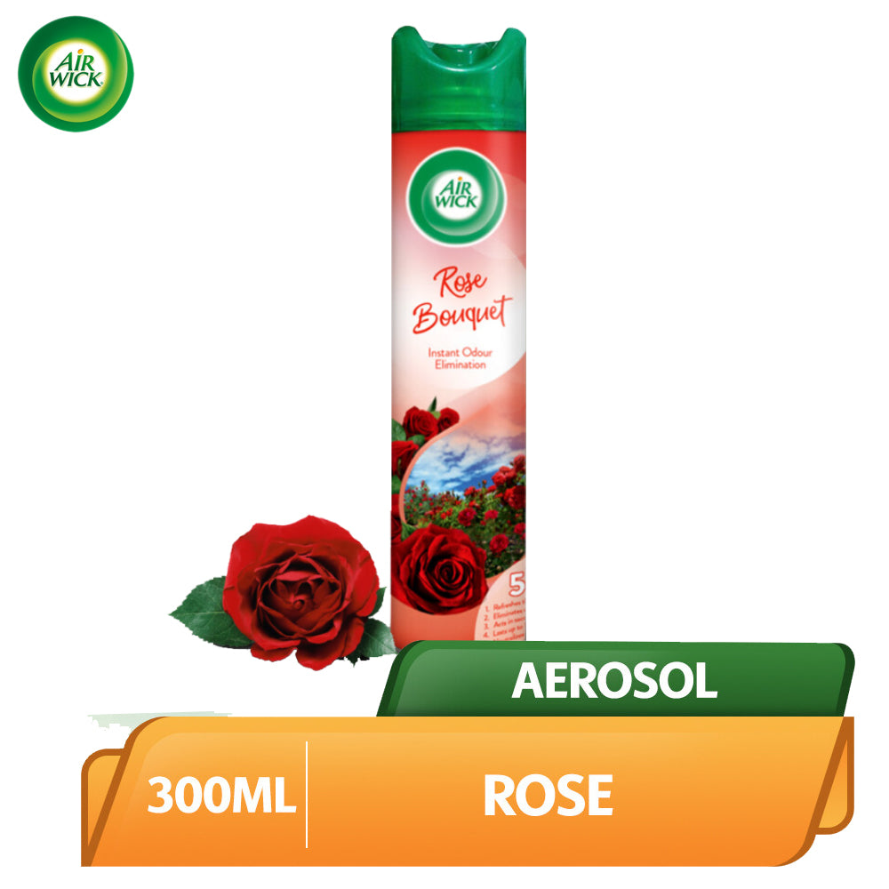 Air Wick 5 in 1 Aerosol 300ML – Rose Bouquet
