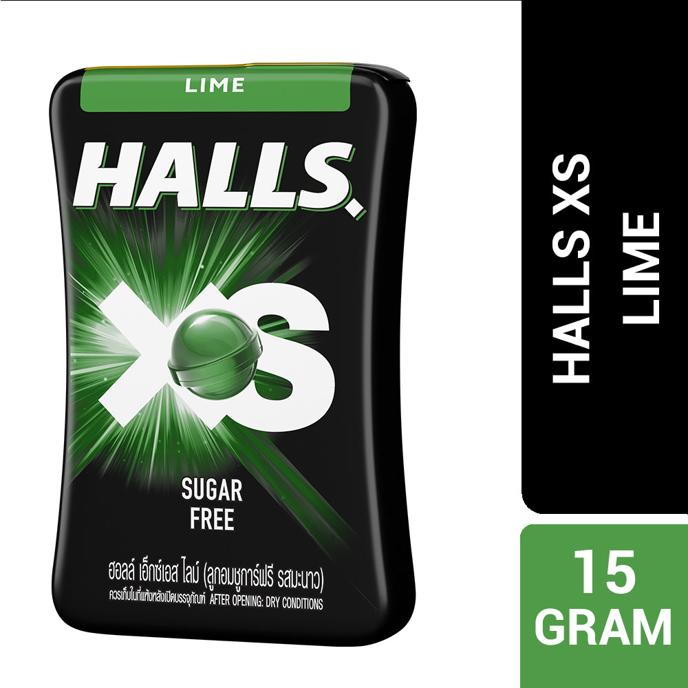 Halls XS Lime Flavored Sugar Free Candy 15G – 4304781
