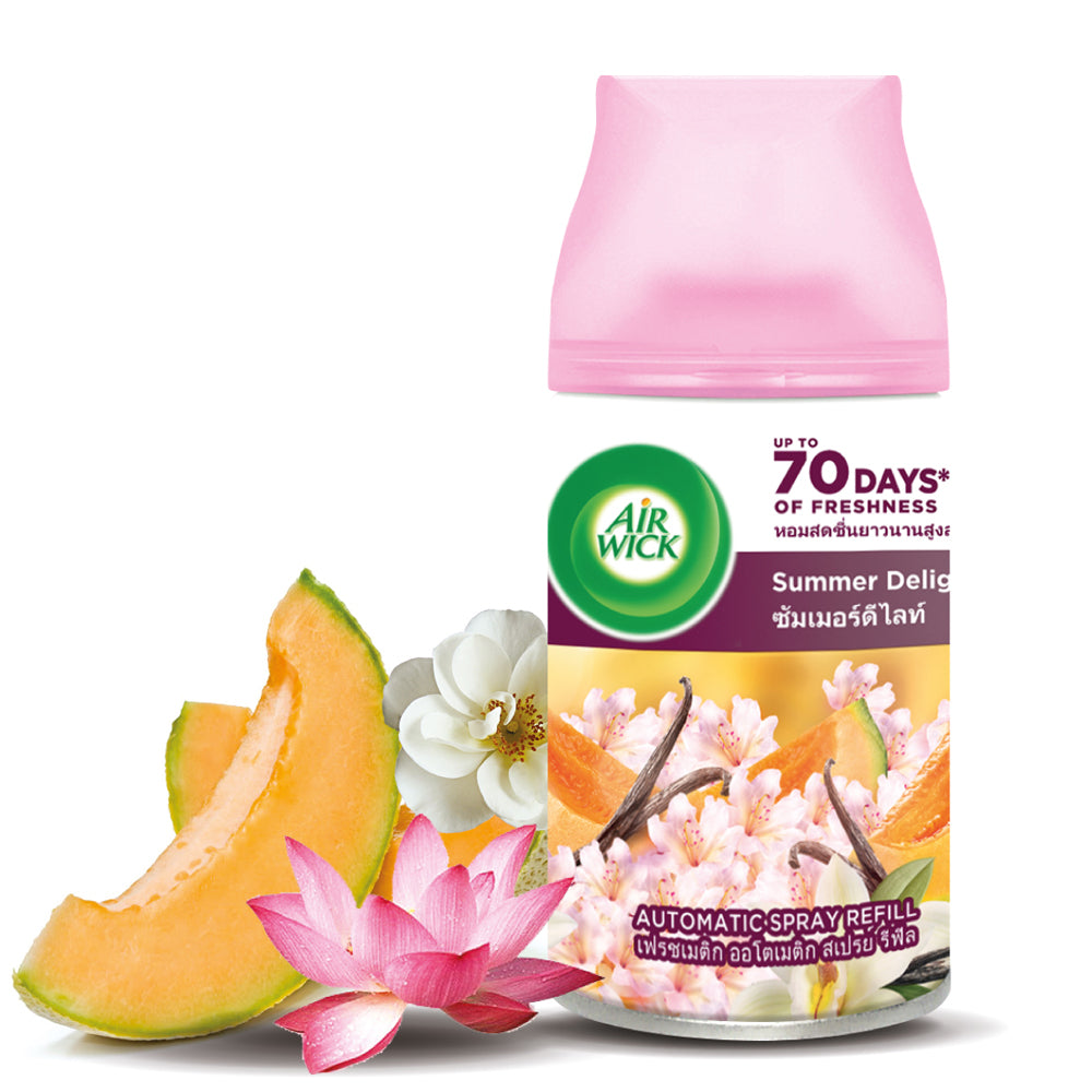 Air Wick Automatic Air Freshener Spray Refill Summer Delight 250ml X 3 [Value Pack]