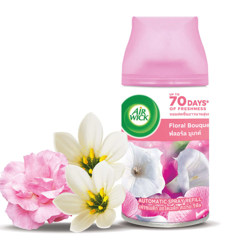 Air Wick Automatic Air Freshener Spray Refill Floral Bouquet 250ml X 3 [Value Pack]