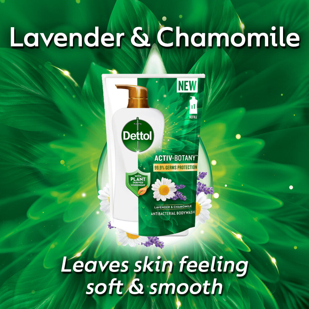 Dettol Activ Botany Shower Gel Body Wash Refill 750ml Lavender & Chamomile