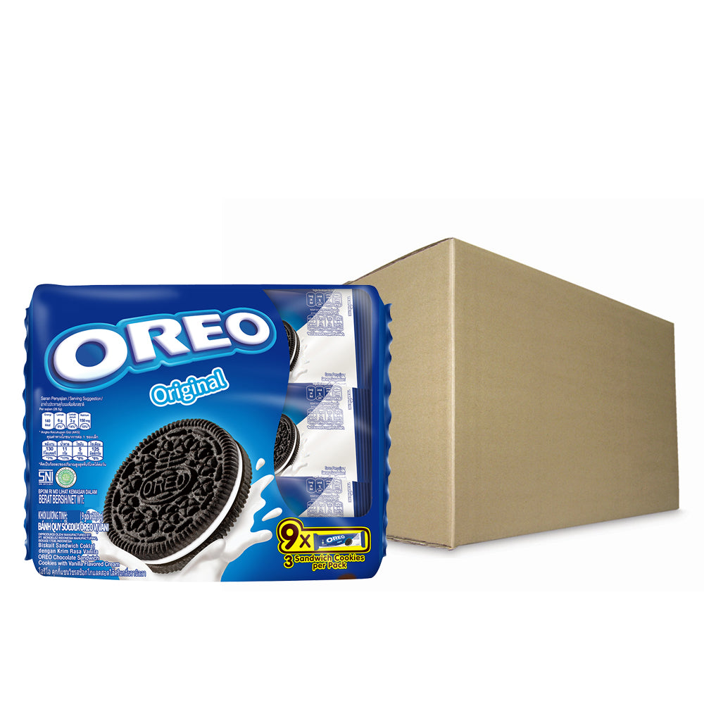 Oreo Original Chocolate Sandwich Cookies with Vanilla Flavored Cream Multi Pack 248.4g (9 x 27.6G) – 4301049