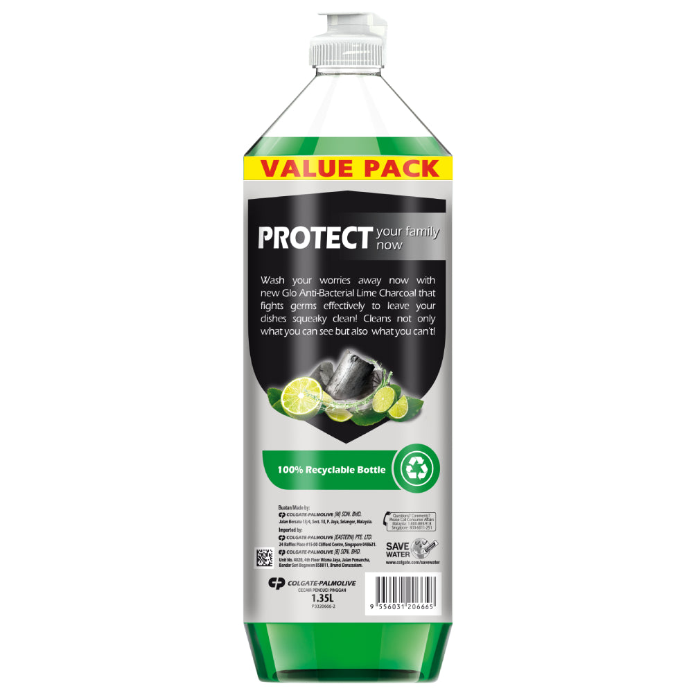 Glo Active 泡沫青柠木炭洗洁精 1.35L – 1120666 