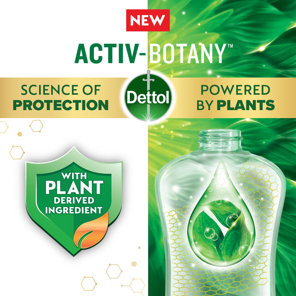 Dettol Activ Botany Shower Gel Antibacterial Body Wash Shower Gel Hibiscus & Rosewater 850ml