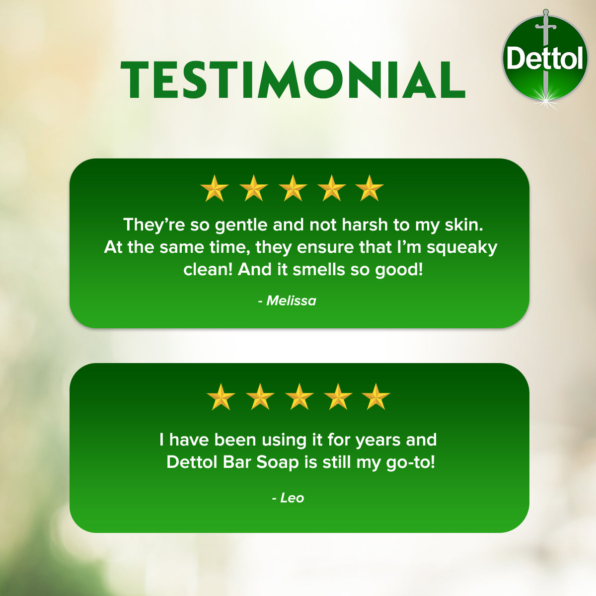 Dettol Antibacterial Body Bar Soap Skincare 100G 3+1