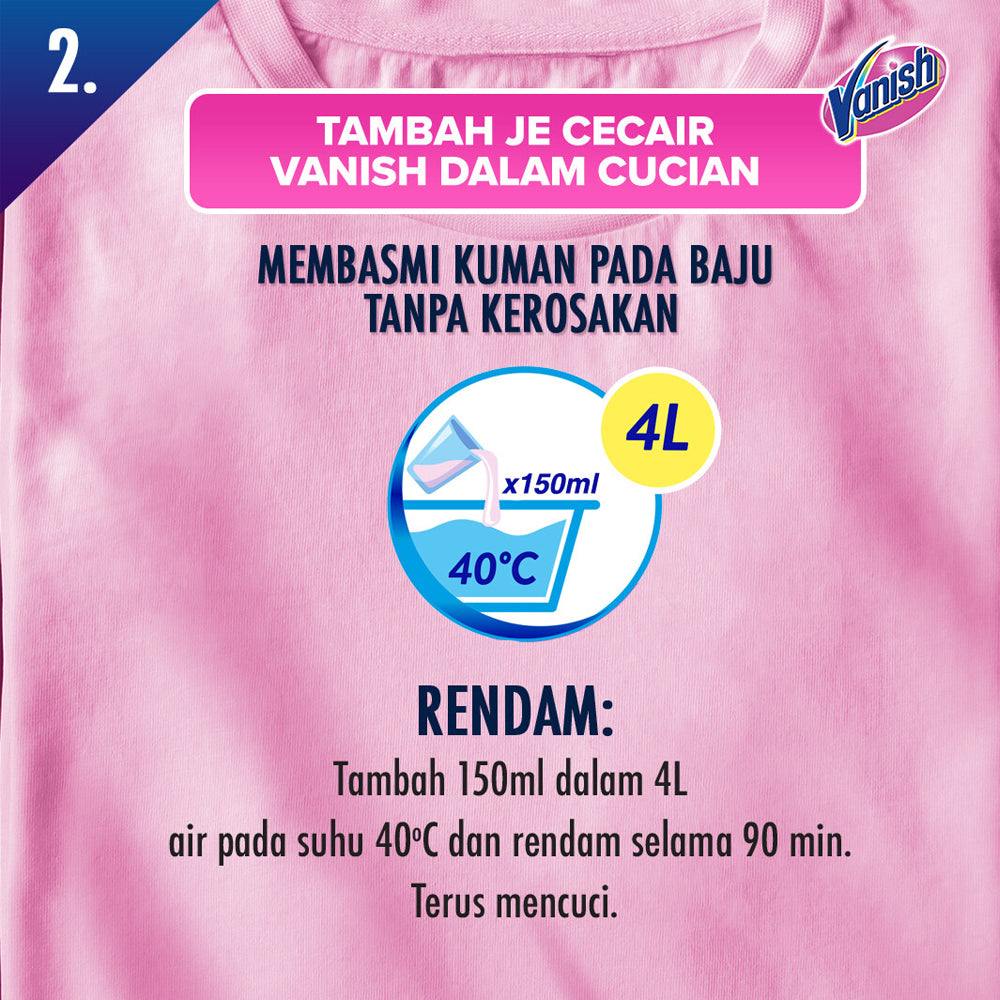 Vanish Fabric Stain Remover Laundry Detergent Liquid 1.5L