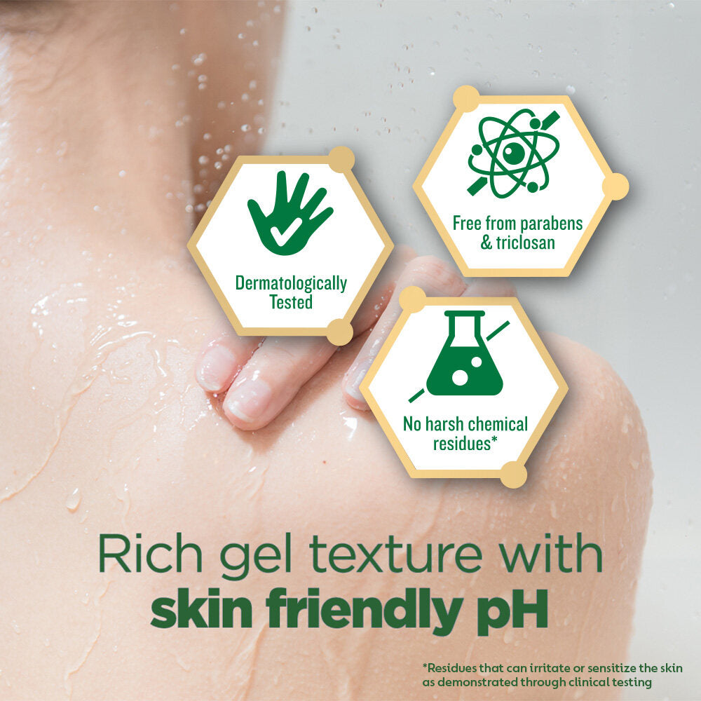 Dettol Activ Botany Shower Gel Antibacterial Body Wash Shower Gel Hibiscus & Rosewater 850ml