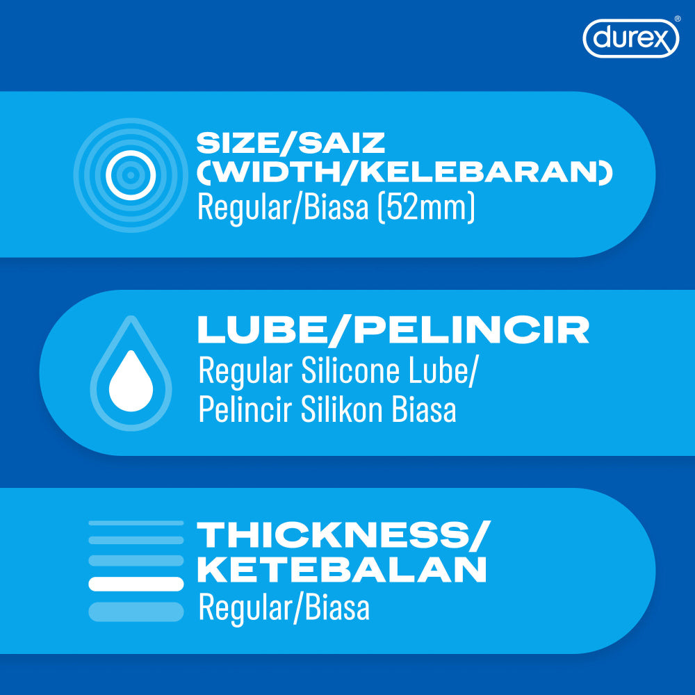 Durex Close Fit Condoms 12’s [For man] Basic, Small size 49mm (Safety & Protection)