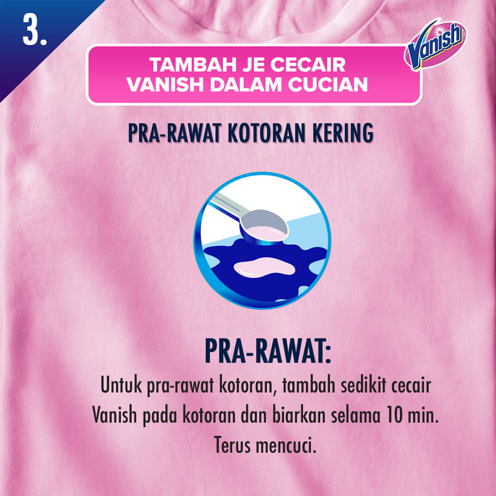 Vanish Fabric Stain Remover Laundry Detergent Liquid 1.5L