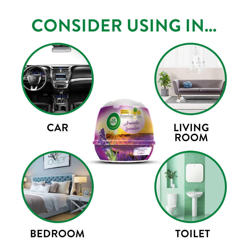 Air Wick 凝胶锥形芳香空气清新剂 薰衣草香型 180 克