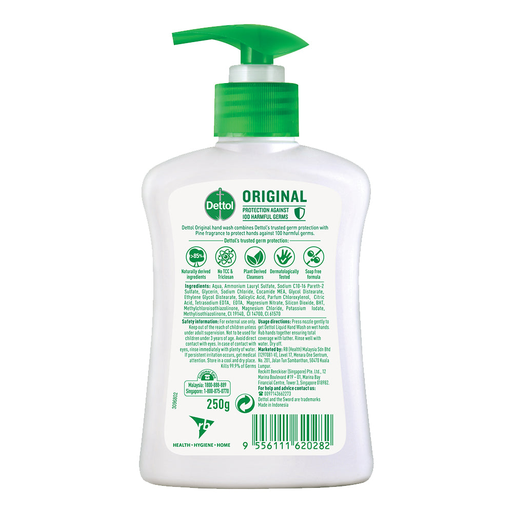 Dettol Antibacterial Hand Wash 250ml Original