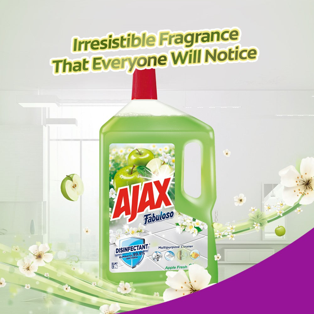 Ajax Fabuloso Apple Multi Purpose Floor Cleaner 3L